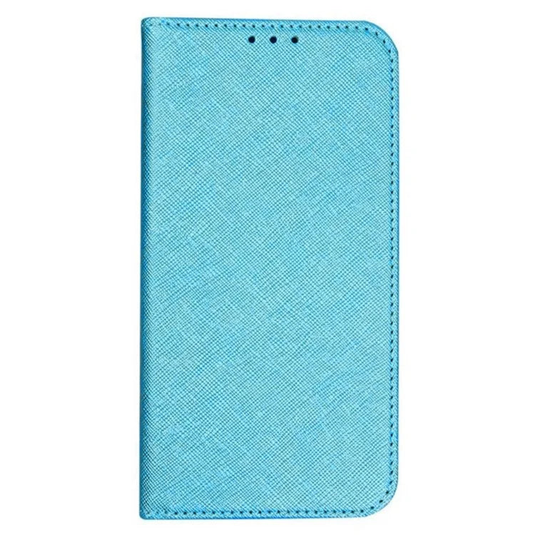 For iPhone 16 Pro Max Case Magnetic Closure Cross Texture PU Leather Phone Cover