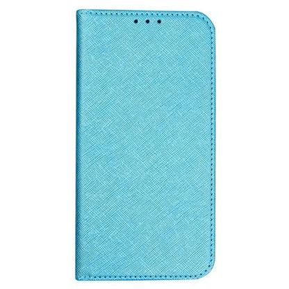 For iPhone 16 Pro Max Case Magnetic Closure Cross Texture PU Leather Phone Cover