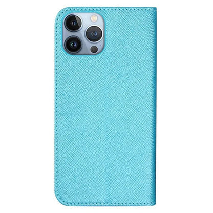 For iPhone 16 Pro Max Case Magnetic Closure Cross Texture PU Leather Phone Cover
