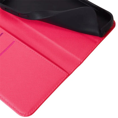 For iPhone 16 Pro Max Case Magnetic Closure Cross Texture PU Leather Phone Cover