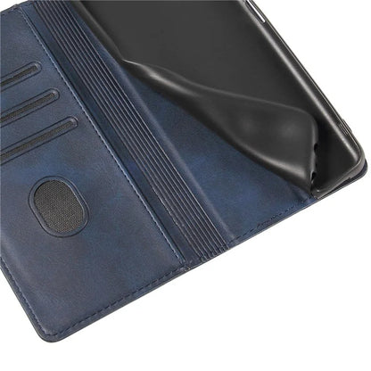 For iPhone 16 Pro Case Leather Phone Cover Strong Magnetic Card Holder