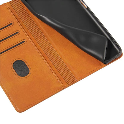 For iPhone 16 Pro Case Leather Phone Cover Strong Magnetic Card Holder