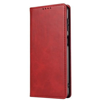For iPhone 16 Pro Case Leather Phone Cover Strong Magnetic Card Holder