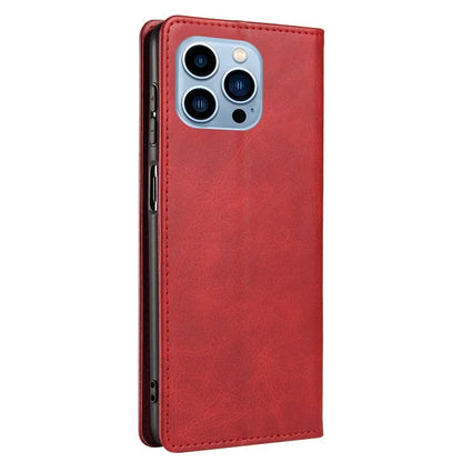 For iPhone 16 Pro Case Leather Phone Cover Strong Magnetic Card Holder