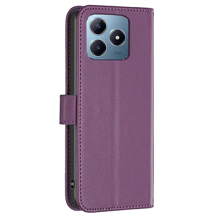 BINFEN COLOR BF17 For Realme C63 4G / C61 4G Leather Case Wallet Stand Phone Cover