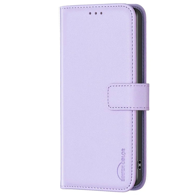 BINFEN COLOR BF17 For Realme C63 4G / C61 4G Leather Case Wallet Stand Phone Cover