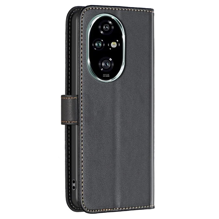 BINFEN COLOR BF17 For Honor 200 Pro 5G Wallet Case PU Leather Flip Phone Cover