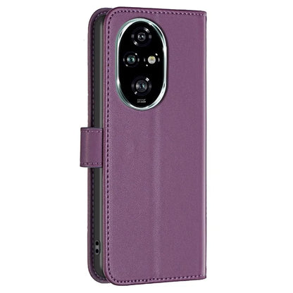 BINFEN COLOR BF17 For Honor 200 Pro 5G Wallet Case PU Leather Flip Phone Cover