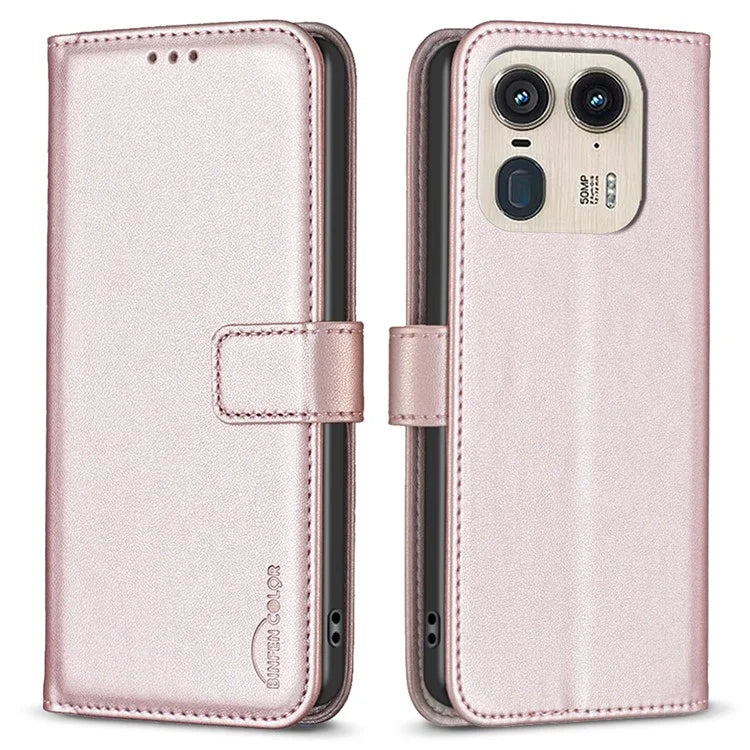 BINFEN COLOR BF17 For Motorola Edge 50 Ultra 5G / Moto X50 Ultra 5G Case Full Protection Leather Phone Cover