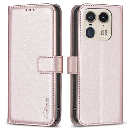 BINFEN COLOR BF17 For Motorola Edge 50 Ultra 5G / Moto X50 Ultra 5G Case Full Protection Leather Phone Cover