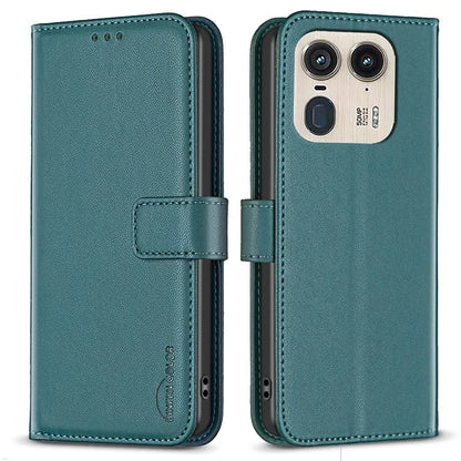 BINFEN COLOR BF17 For Motorola Edge 50 Ultra 5G / Moto X50 Ultra 5G Case Full Protection Leather Phone Cover