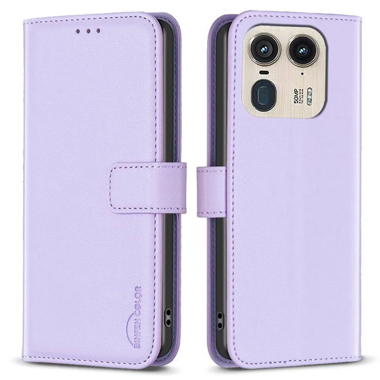 BINFEN COLOR BF17 For Motorola Edge 50 Ultra 5G / Moto X50 Ultra 5G Case Full Protection Leather Phone Cover