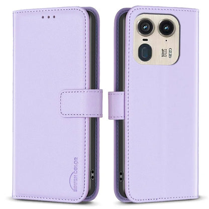 BINFEN COLOR BF17 For Motorola Edge 50 Ultra 5G / Moto X50 Ultra 5G Case Full Protection Leather Phone Cover