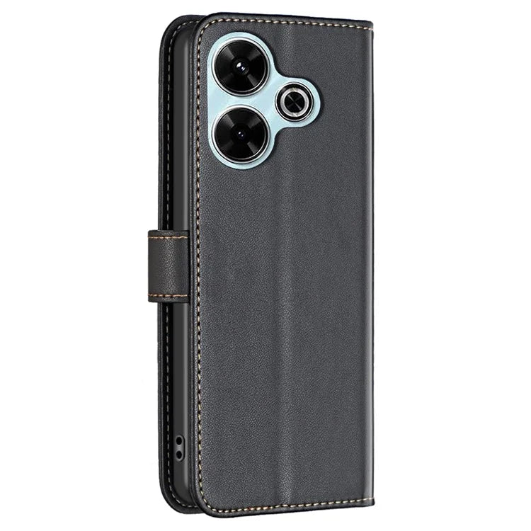 BINFEN COLOR BF17 For Xiaomi Redmi 13 4G / Poco M6 4G Case Wallet Stand Leather Phone Cover
