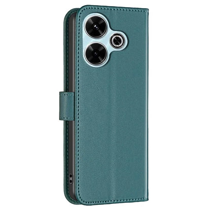BINFEN COLOR BF17 For Xiaomi Redmi 13 4G / Poco M6 4G Case Wallet Stand Leather Phone Cover