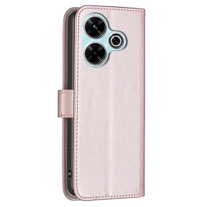 BINFEN COLOR BF17 For Xiaomi Redmi 13 4G / Poco M6 4G Case Wallet Stand Leather Phone Cover