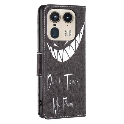 For Motorola Edge 50 Ultra 5G / Moto X50 Ultra 5G Case Leather Phone Cover Pattern Printing