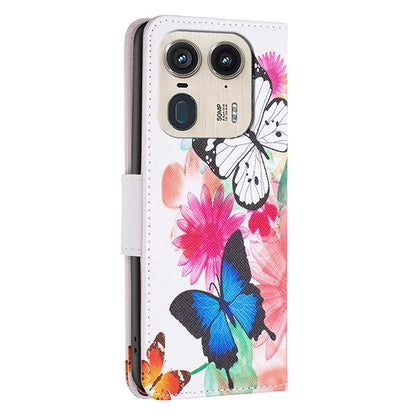 For Motorola Edge 50 Ultra 5G / Moto X50 Ultra 5G Case Leather Phone Cover Pattern Printing