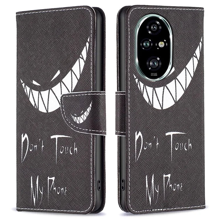 For Honor 200 Pro 5G Case PU Leather Pattern Phone Cover Scratchproof Protect
