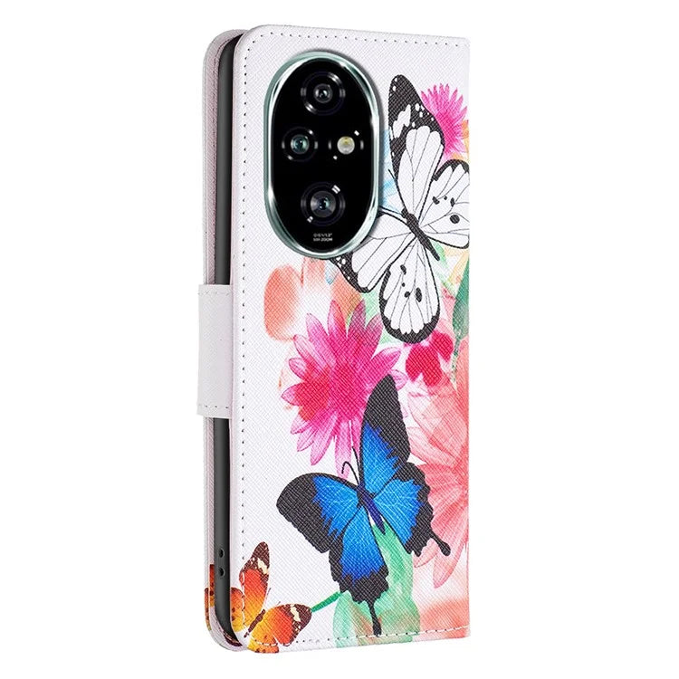 For Honor 200 Pro 5G Case PU Leather Pattern Phone Cover Scratchproof Protect
