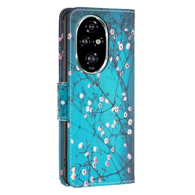 For Honor 200 Pro 5G Case PU Leather Pattern Phone Cover Scratchproof Protect