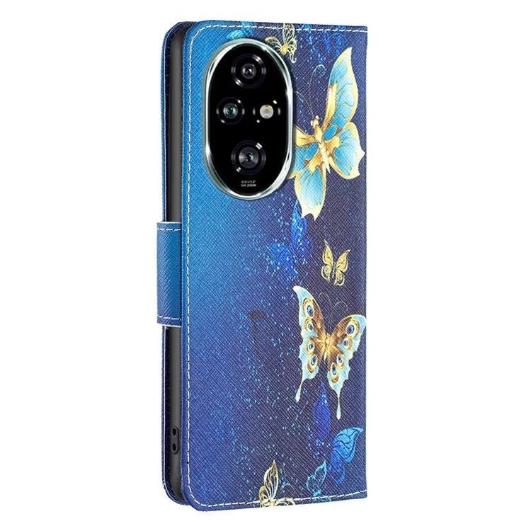 For Honor 200 Pro 5G Case PU Leather Pattern Phone Cover Scratchproof Protect