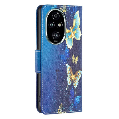 For Honor 200 Pro 5G Case PU Leather Pattern Phone Cover Scratchproof Protect