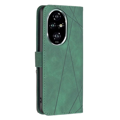 BINFEN COLOR BF05 For Honor 200 Pro 5G Case Geometric PU Leather Phone Cover Shockproof Wallet