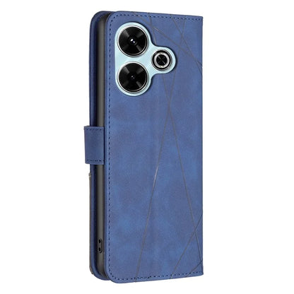 BINFEN COLOR BF05 For Xiaomi Redmi 13 4G / Poco M6 4G Leather Case Geometric Phone Cover