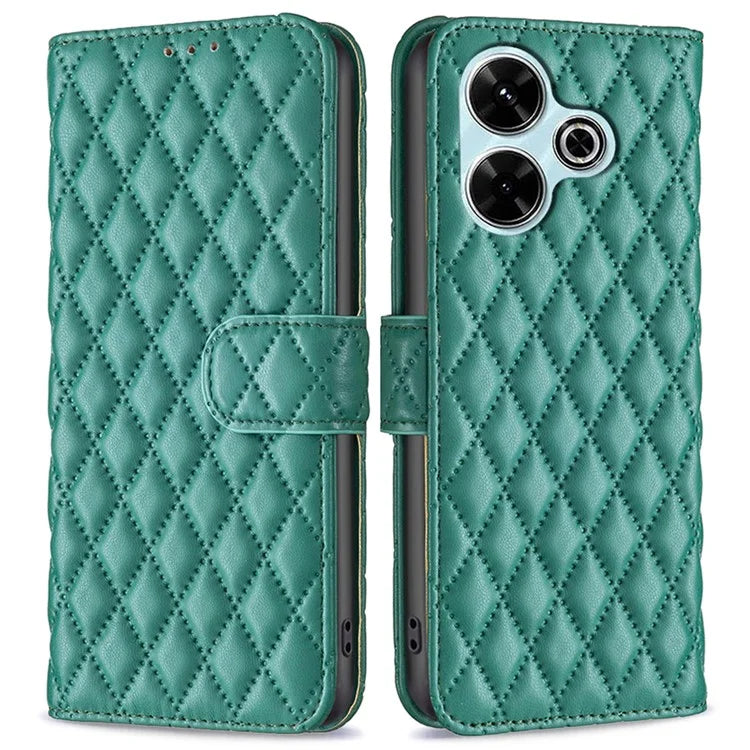 BINFEN COLOR BF Style-14 For Xiaomi Redmi 13 4G / Poco M6 4G Leather Case Wallet Phone Cover