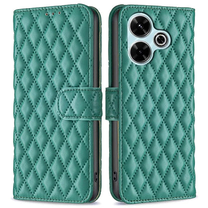 BINFEN COLOR BF Style-14 For Xiaomi Redmi 13 4G / Poco M6 4G Leather Case Wallet Phone Cover