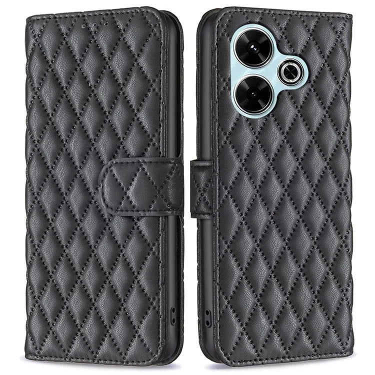 BINFEN COLOR BF Style-14 For Xiaomi Redmi 13 4G / Poco M6 4G Leather Case Wallet Phone Cover