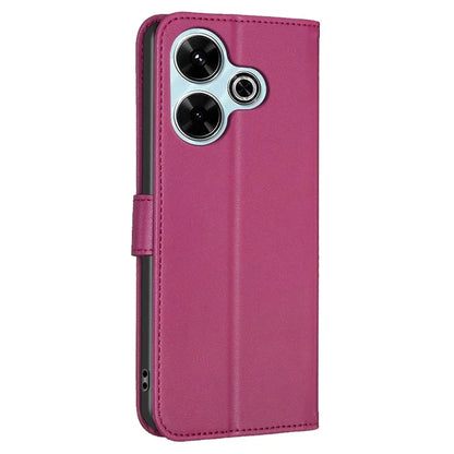 For Xiaomi Redmi 13 4G / Poco M6 4G Case Wallet Leather Phone Cover Lucky Clover Imprinting
