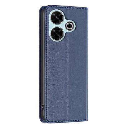 BINFEN COLOR BF18 For Xiaomi Redmi 13 4G / Poco M6 4G Case Leather Phone Cover Magnetic Close
