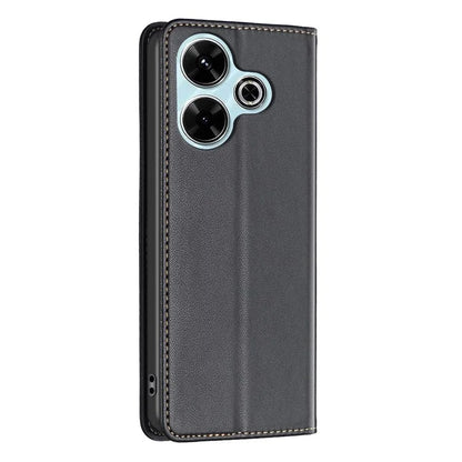 BINFEN COLOR BF18 For Xiaomi Redmi 13 4G / Poco M6 4G Case Leather Phone Cover Magnetic Close