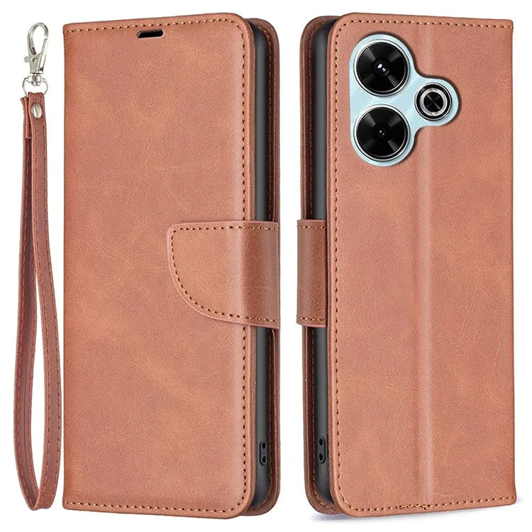 For Xiaomi Redmi 13 4G / Poco M6 4G Case Wallet Leather Phone Cover Flip Stand