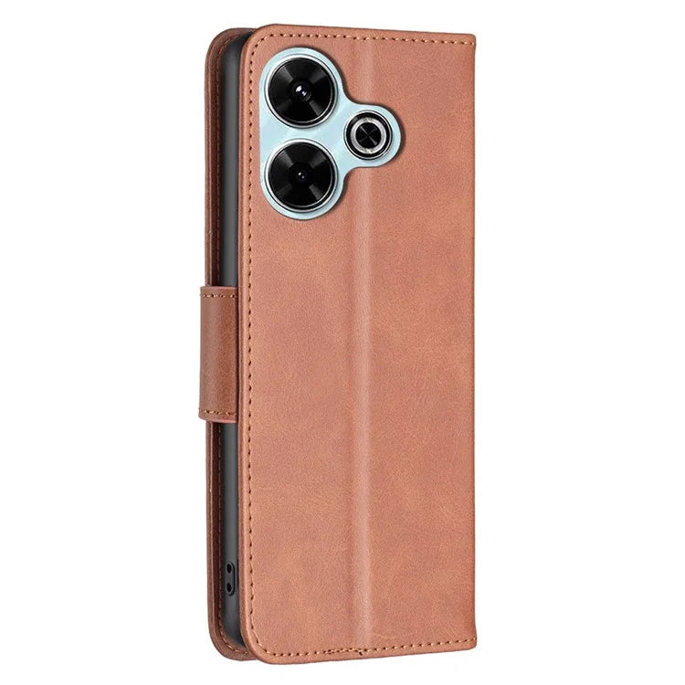 For Xiaomi Redmi 13 4G / Poco M6 4G Case Wallet Leather Phone Cover Flip Stand