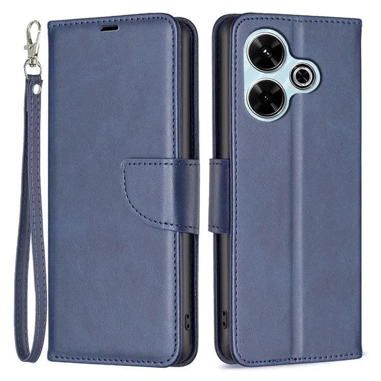 For Xiaomi Redmi 13 4G / Poco M6 4G Case Wallet Leather Phone Cover Flip Stand
