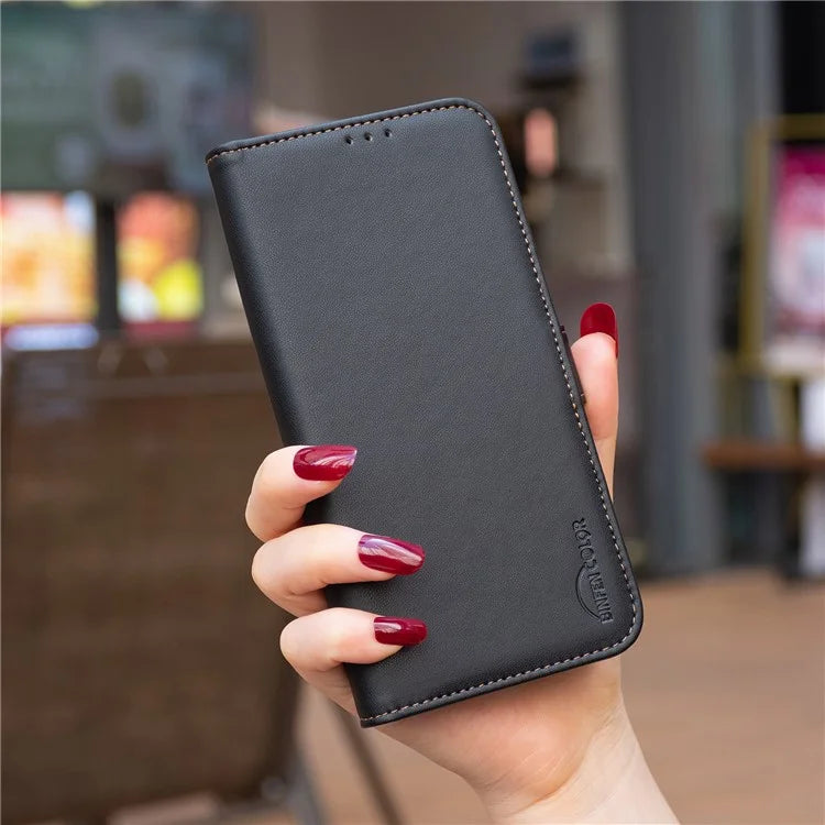 BINFEN COLOR BF31 For Xiaomi Redmi 13 4G / Poco M6 4G Case PU Leather Phone Wallet Cover