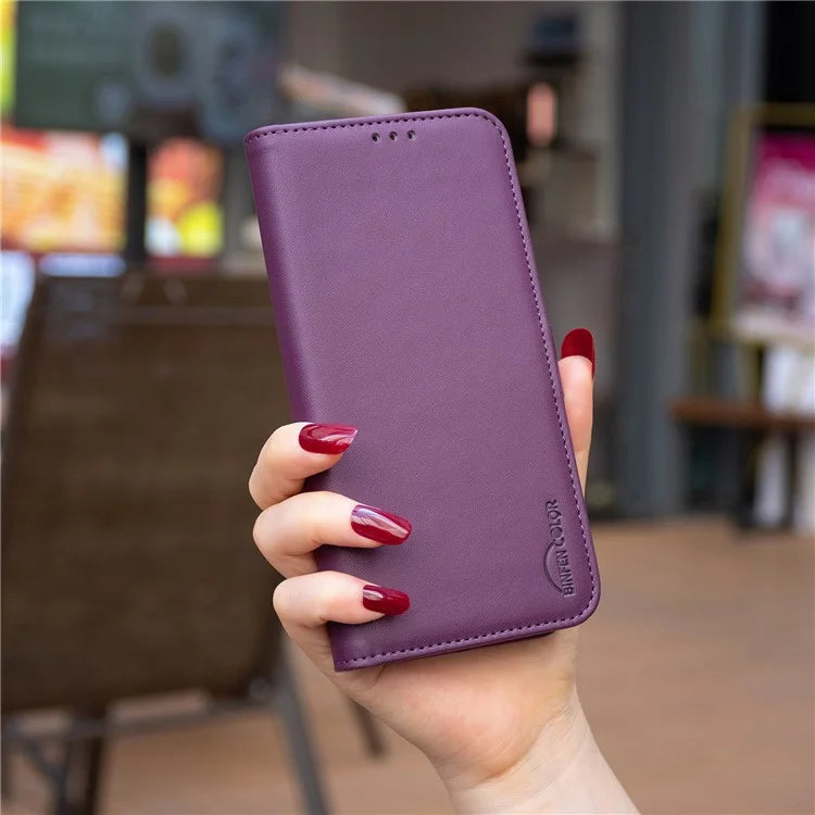 BINFEN COLOR BF31 For Xiaomi Redmi 13 4G / Poco M6 4G Case PU Leather Phone Wallet Cover