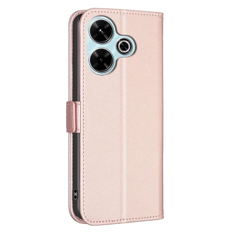 BINFEN COLOR BF31 For Xiaomi Redmi 13 4G / Poco M6 4G Case PU Leather Phone Wallet Cover
