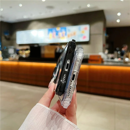 For Huawei Pura 70 Pro / 70 Pro+ Magnetic Case Glass Camera Lid Kickstand TPU+Acrylic Phone Cover