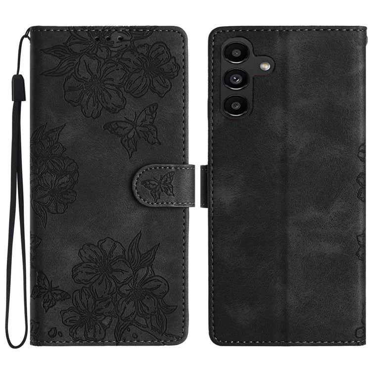 For Samsung Galaxy A05s 4G Cell Phone Case PU Leather Imprinted Pattern Wallet Phone Cover
