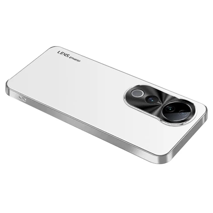 For vivo S19 Pro 5G Case Acrylic+TPU+Metal Anti-Scratch Phone Cover with Electroplating Frame