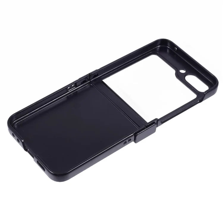 For Samsung Galaxy Z Flip5 5G Case Leather + PC Phone Cover Hinge Protection Rhinestone Decor