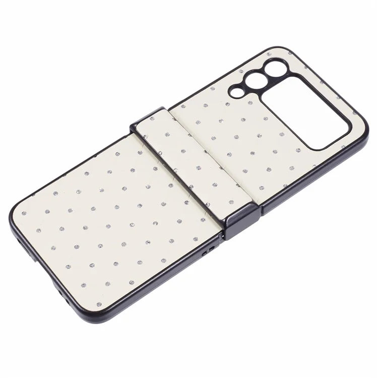For Samsung Galaxy Z Flip3 5G Case Leather + PC Hinge Protection Phone Cover Sparkle