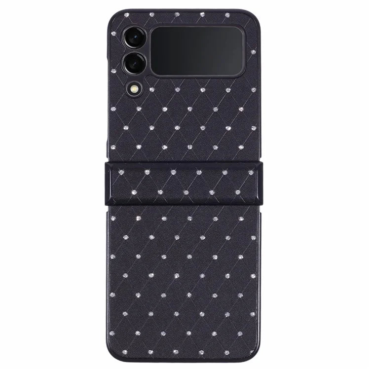 For Samsung Galaxy Z Flip3 5G Case Leather + PC Hinge Protection Phone Cover Sparkle