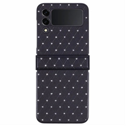 For Samsung Galaxy Z Flip3 5G Case Leather + PC Hinge Protection Phone Cover Sparkle