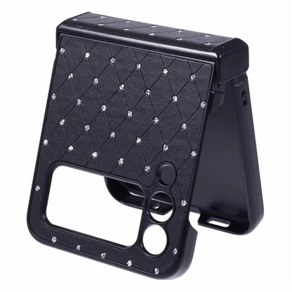 For Samsung Galaxy Z Flip3 5G Case Leather + PC Hinge Protection Phone Cover Sparkle