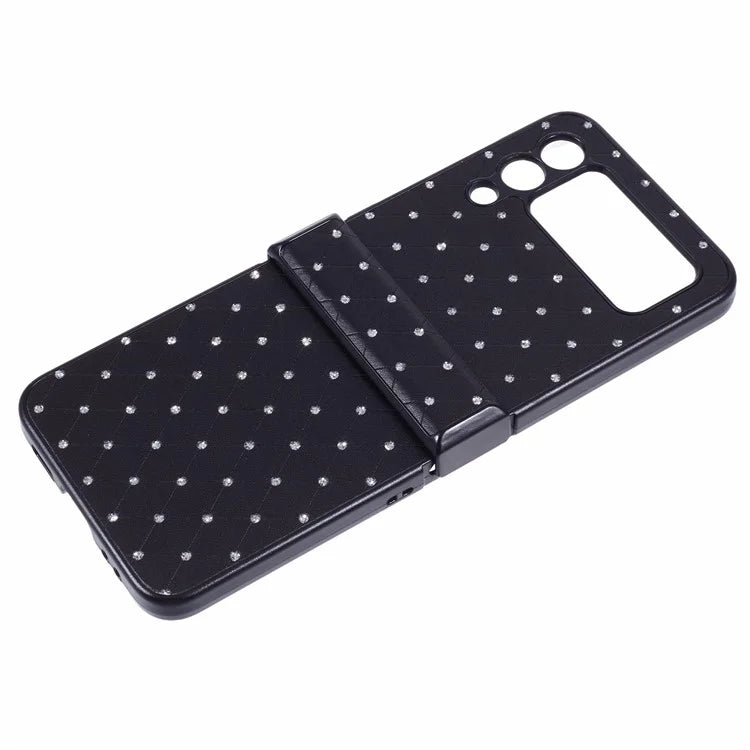 For Samsung Galaxy Z Flip3 5G Case Leather + PC Hinge Protection Phone Cover Sparkle